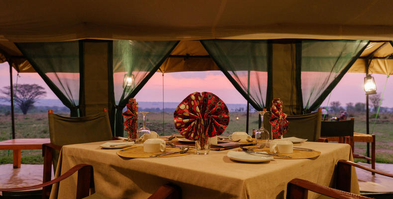 Dining tent
