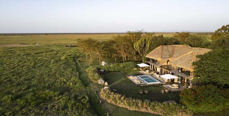 Segera House from the air