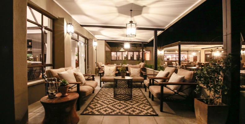 Outside lounge areas