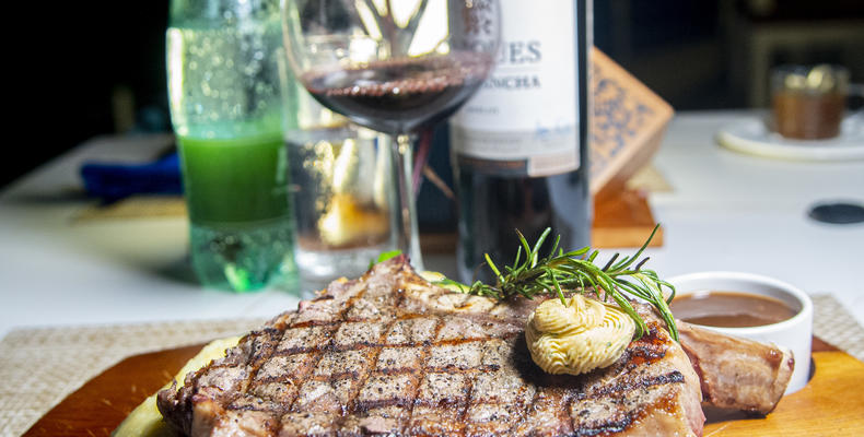 Fresh ingredients prepared by the culinary team