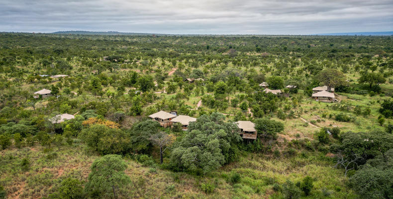 Olkeri Camp - aerial in Green season