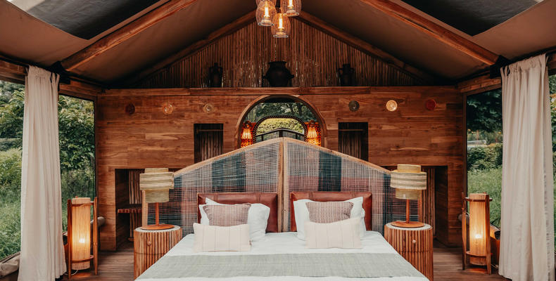 Locally hand crafted guest rooms