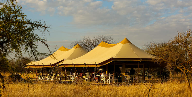Lounge and dining tents