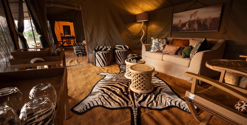 Family tent lounge