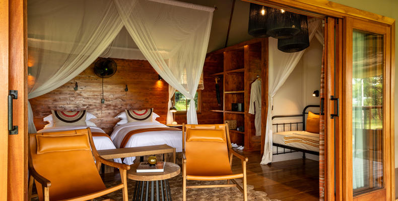 Asilia Africa - Sayari Retreat - Twin Room from the Deck