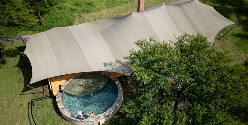 Asilia Africa - Sayari Retreat - Aerial View of Main Area