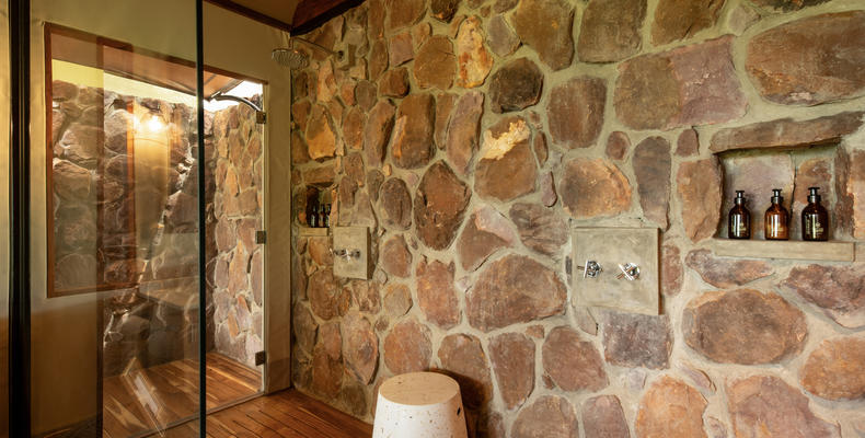 Asilia Africa - Sayari Retreat - Indoor Shower