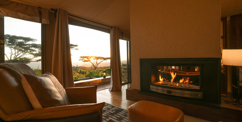 Interior of room 