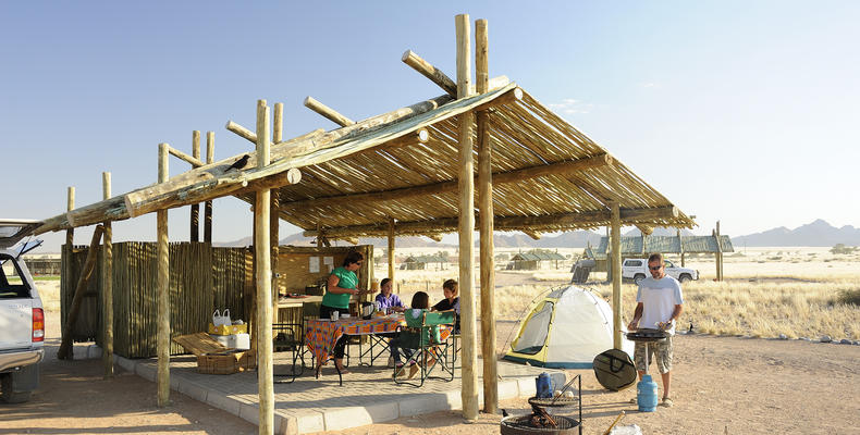 Camping at Sossus Oasis Camp Site