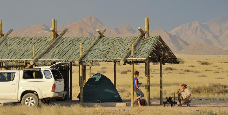 Camping at Sossus Oasis Camp Site