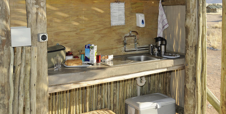 Sossus Oasis Camp Site Facilities - Kitchenette