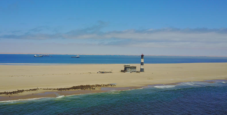 Pelican Point Lodge from above