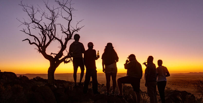 Sunset activity with guests