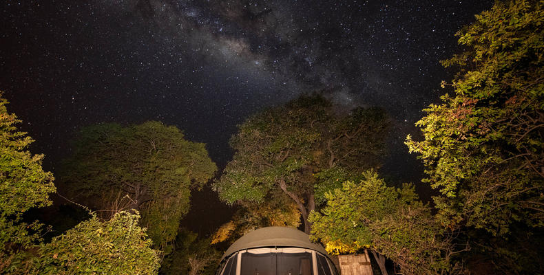 Kokoko - Tent Exterior with Open Cover Under the Stars