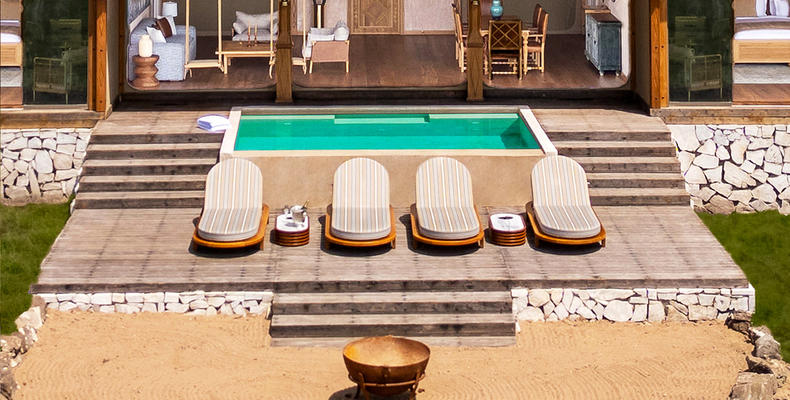 Private Deck- Two Bedroom Presidential Family Villa