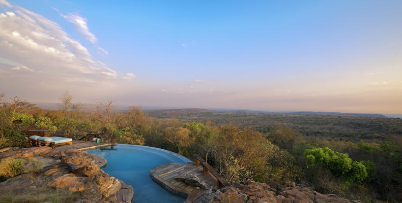 View of the Palala valley from the pool