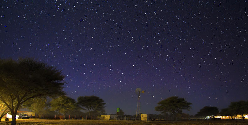 View of night sky 