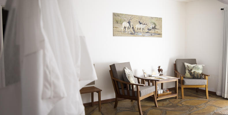 Seating area in room