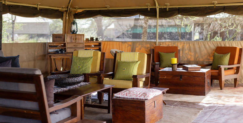 Serengeti North Wilderness Camp - lounge tent