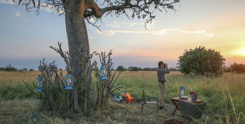 Serengeti North Wilderness Camp - outdoor dining 