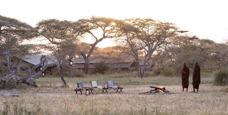 Ndutu Wilderness Camp Campfire