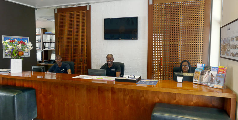 Reception desk
