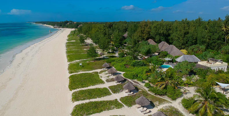Aerial view of the resort