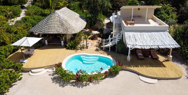 Beachfront one-bedroom villa
