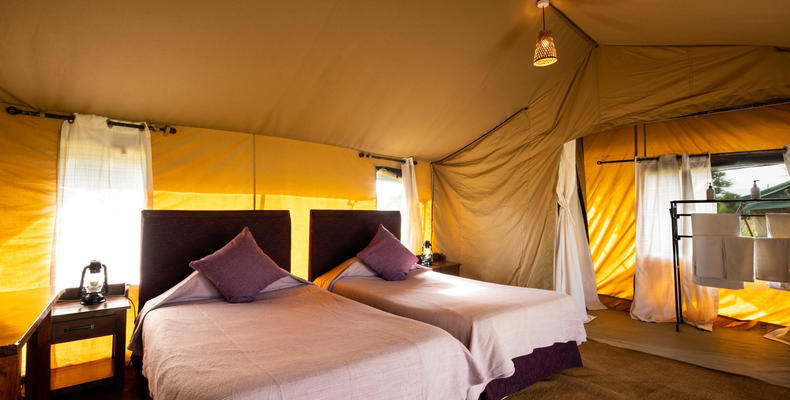 Tent inside - twin