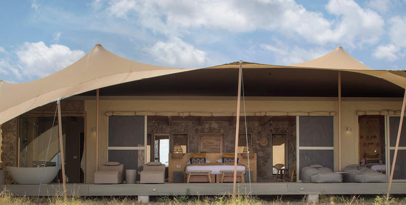 Namiri Plains - Family Tent Exterior