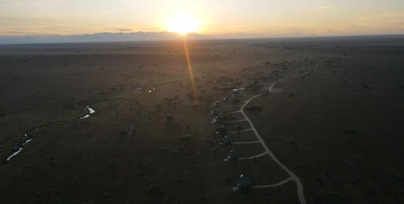 Serengeti Sametu Camp Ariel View