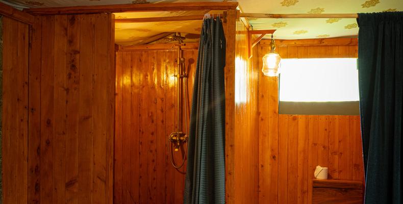 Bathroom - shower and toilet