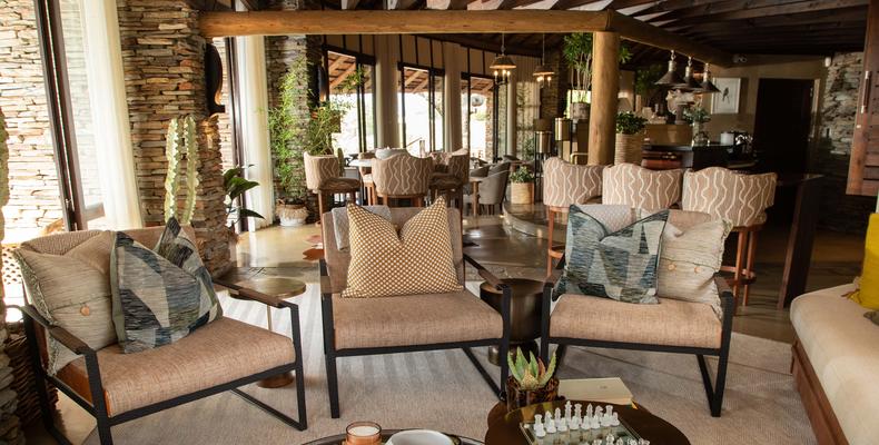 Indoor seating area