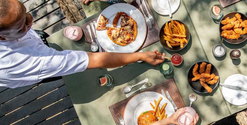 Family Lunch Outdoors