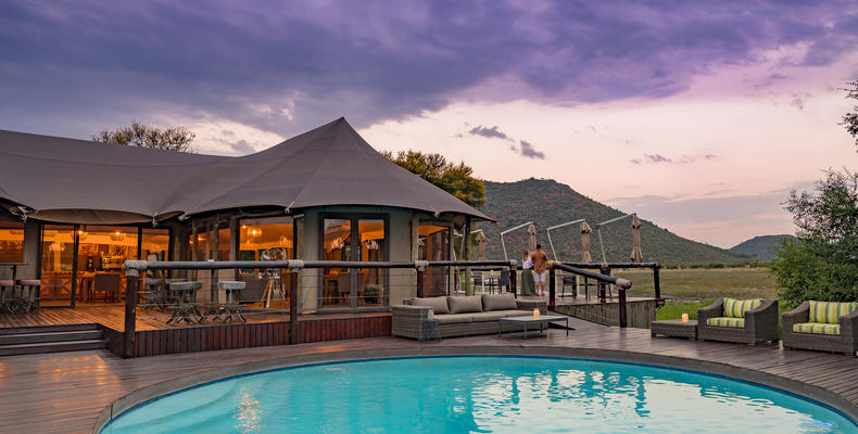 Main lodge and pool
