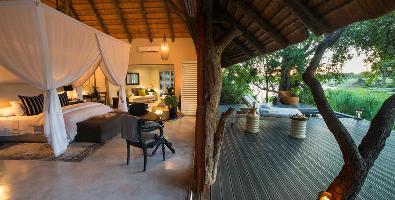 Chitwa luxury suites with dam