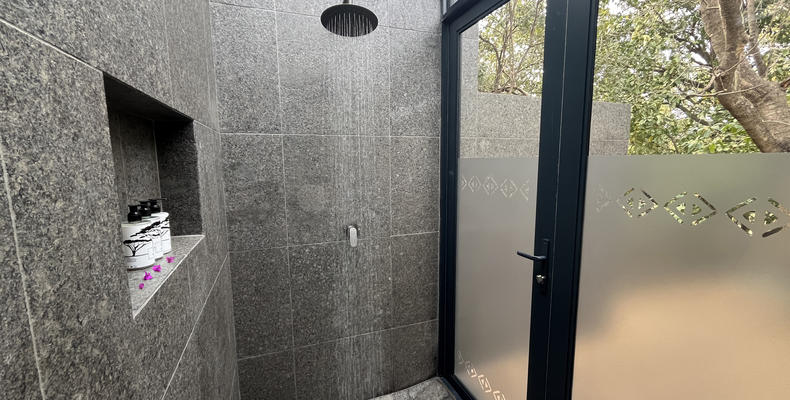 Indoor/Outdoor Shower