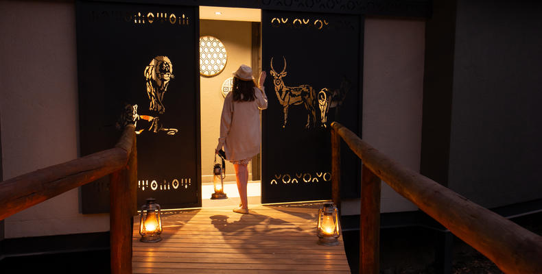 Lion and Waterbuck suite entrance