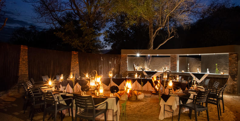 Boma set up for a group