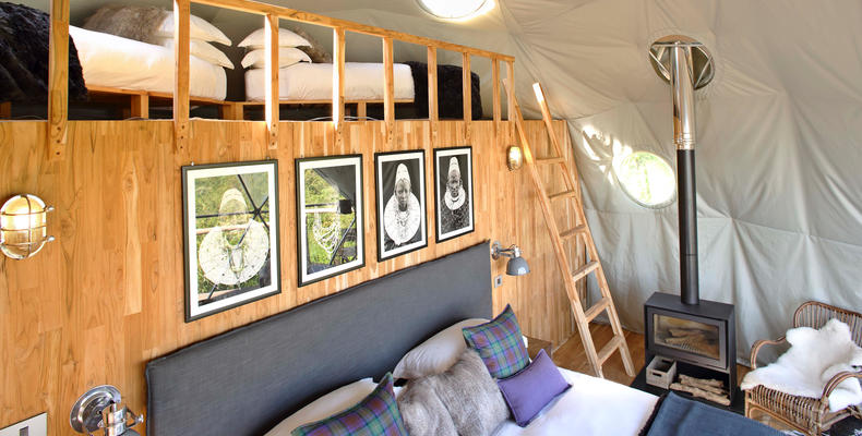 The Highlands - View of Mezzanine Beds - Family Room Layout