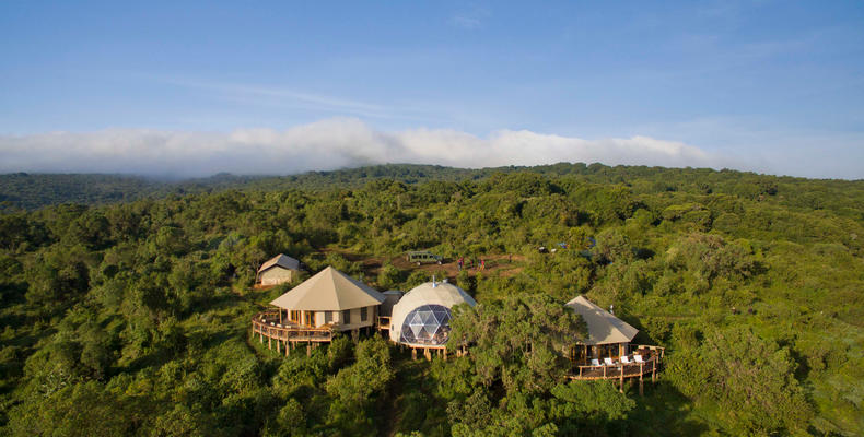 The Highlands - Aerial View of Main Area and Camp