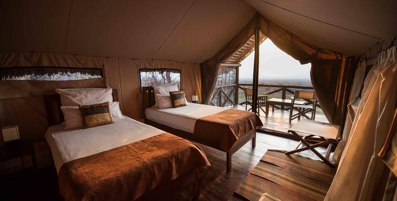 Tent inside