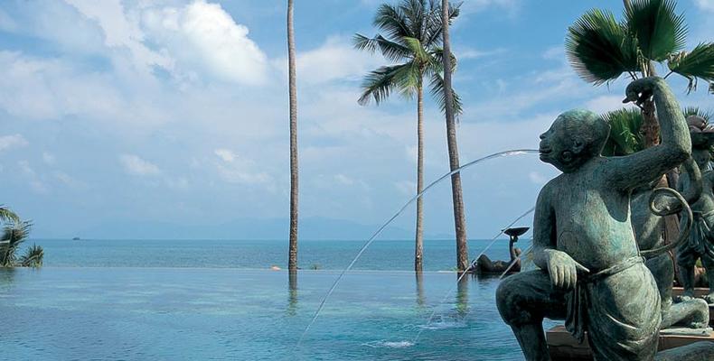 Our beach side infinity pool