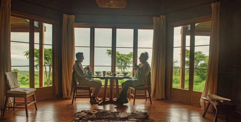 Breakfast with a view in the Entamanu mess