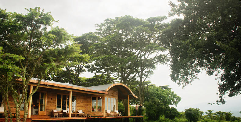Guests enjoy the morning view from the Entamanu mess