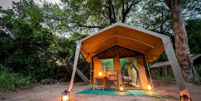 Xobega Island guest tent exterior