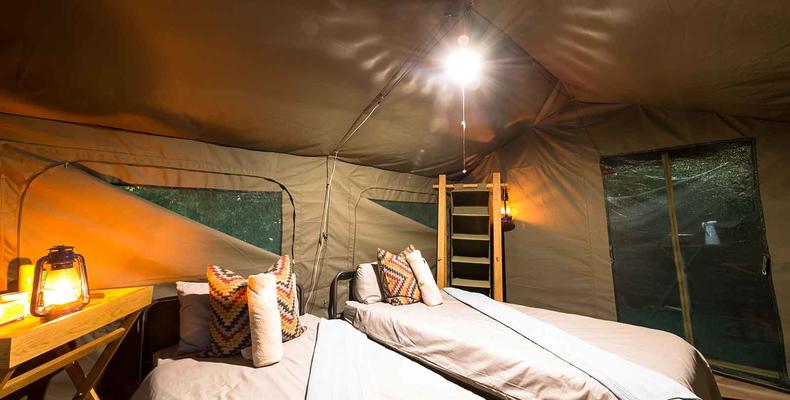 Xobega guest tent interior