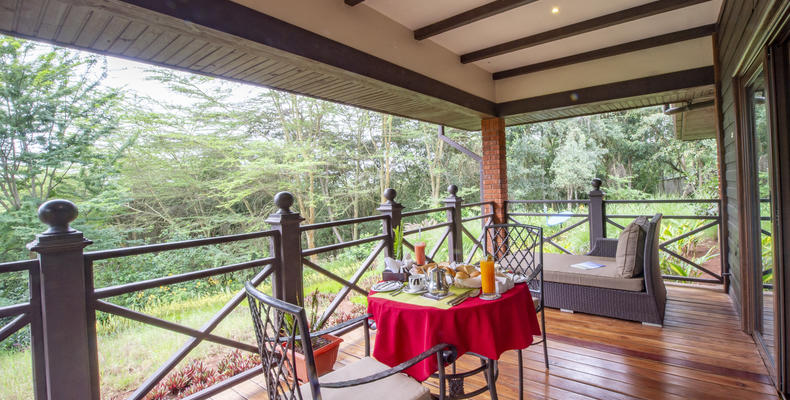 Each Villa has a private deck