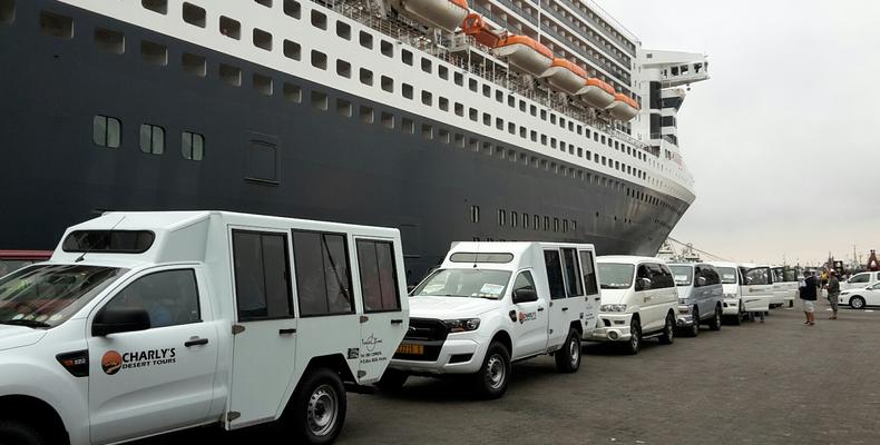 Organized shore excursion for a cruise liner