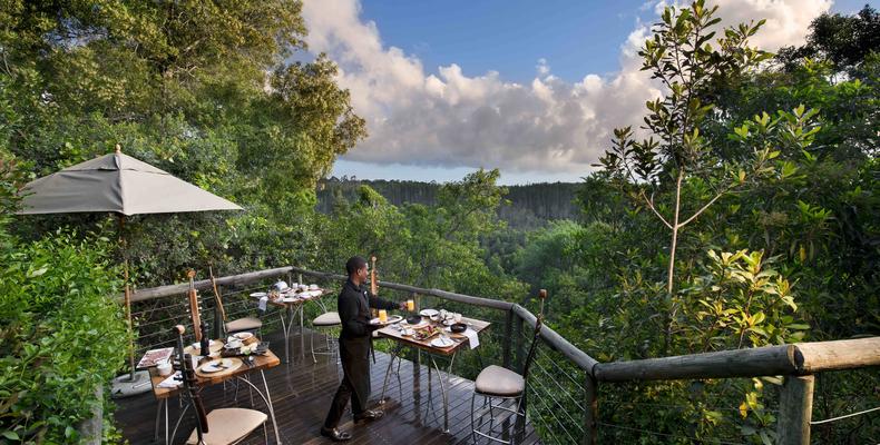 Tsala Treetop Lodge Outdoor Dining 